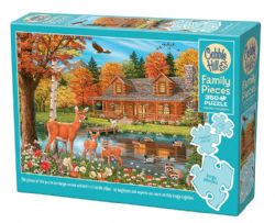 COBBLE HILL CASSE-TÊTE 350 PIÈCES - LES ANIMAUX DE LA FORÊT AU CHALET (CASSE-TÊTE FAMILIAL) #47036